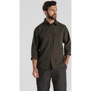 Craghoppers Mens Kiwi Long Sleeve Shirt - Woodland Green - Insect Repellent, UV Protection Craghoppers Mens Kiwi Long Sleeve Shirt - Woodland Green - Insect Repellent, UV Protection