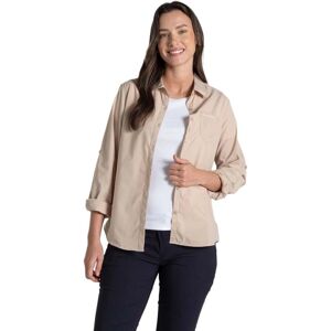 Craghoppers Womens Kiwi NosiDefence Long Sleeve Shirt - Desert Sand - Shirt Craghoppers Womens Kiwi NosiDefence Long Sleeve Shirt - Desert Sand - Shirt
