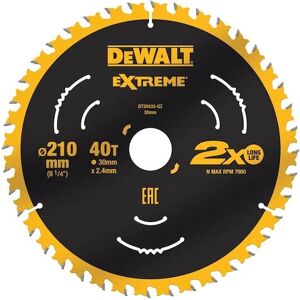 DeWALT DT20433-QZ Circular Saw Blade - 210mm, 40 Teeth DeWALT DT20433-QZ Circular Saw Blade - 210mm, 40 Teeth