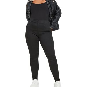 Yours For Good Black Stretch Pull-On Jeggings - Jeggings Yours For Good Black Stretch Pull-On Jeggings - Jeggings