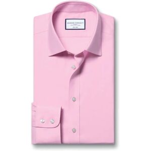 Charles Tyrwhitt Pink Large Non-Iron Twill Cotton Formal Shirt Charles Tyrwhitt Pink Large Non-Iron Twill Cotton Formal Shirt
