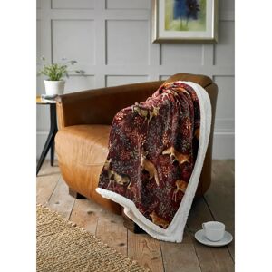 Deyongs Sherpa Reverse Supersoft Throw Woodland Animals - Throw blanket Deyongs Sherpa Reverse Supersoft Throw Woodland Animals - Throw blanket