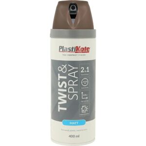 PlastiKote Plasti-Kote PKT22113 Twist & Spray Satin Chocolate Brown - Spray Paint PlastiKote Plasti-Kote PKT22113 Twist & Spray Satin Chocolate Brown - Spray Paint