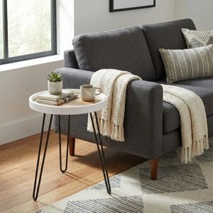 Aspect - Maisie - Ash veneer top - Black hairpin legs - Side Table Aspect - Maisie - Ash veneer top - Black hairpin legs - Side Table