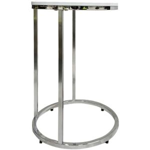 Aspect Paloma White Black Side Table - Side Table Aspect Paloma White Black Side Table - Side Table