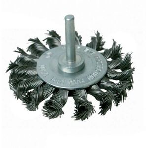 Ruota a nodi Twist 75mm Silverline - Spazzola rotante in acciaio Ruota a nodi Twist 75mm Silverline - Spazzola rotante in acciaio