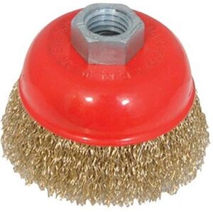 Spazzola a filo per smerigliatrice angolare - 100mm - Acciaio brunito ad alta resistenza Spazzola a filo per smerigliatrice angolare - 100mm - Acciaio brunito ad alta resistenza