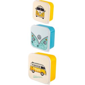 Volkswagen Set Of 3 VW Campervan Adventure Begins Sandwich Lunch boxes - Lunch Boxes Volkswagen Set Of 3 VW Campervan Adventure Begins Sandwich Lunch boxes - Lunch Boxes