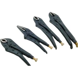 Toolzone Heavy Duty Locking Pliers Set - 4pc Vice Mole Toolzone Heavy Duty Locking Pliers Set - 4pc Vice Mole