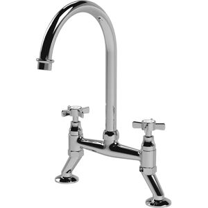Eastlake Traditional Chrome Bridge Kitchen Mixer Tap - Kitchen Tap Eastlake Traditional Chrome Bridge Kitchen Mixer Tap - Kitchen Tap