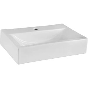 Nuie Nuie 460mm White Ceramic Wash Basin - Rectangular, 1 Tap Hole Nuie Nuie 460mm White Ceramic Wash Basin - Rectangular, 1 Tap Hole