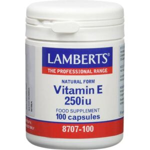 LAMBERTS Natural Vitamin E - 100 Capsules - Antioxidant Support LAMBERTS Natural Vitamin E - 100 Capsules - Antioxidant Support