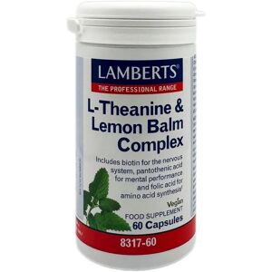 Lamberts L-Theanine & Lemon Balm Complex - 60 Capsules Lamberts L-Theanine & Lemon Balm Complex - 60 Capsules