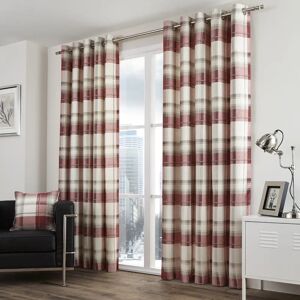 Fusion Balmoral Check Country Checked Pattern Pair of Eyelet Curtains - Curtains Fusion Balmoral Check Country Checked Pattern Pair of Eyelet Curtains - Curtains