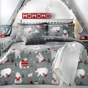 Bedlam Polar Bears Christmas Duvet Cover Set - Festive, Reversible, 198x198 cm Bedlam Polar Bears Christmas Duvet Cover Set - Festive, Reversible, 198x198 cm