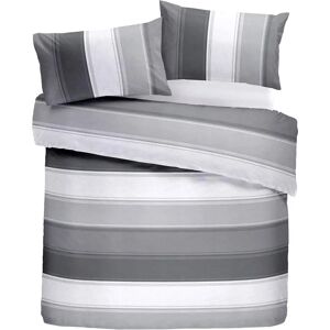 Fusion Betley Grey Double Wide Stripe Duvet Cover Set Fusion Betley Grey Double Wide Stripe Duvet Cover Set