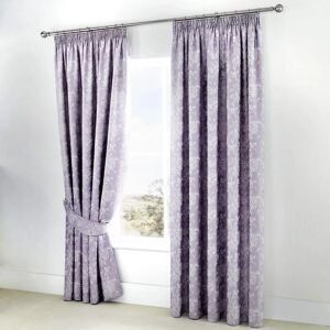 SereneLife Serene - Jasmine - Ready Made Lined Pencil Curtains with Tie-backs - 66" Width x 90" Drop SereneLife Serene - Jasmine - Ready Made Lined Pencil Curtains with Tie-backs - 66" Width x 90" Drop