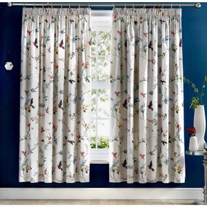 Dreams & Drapes Mansfield Floral Pencil Pleat Curtains - Curtains Dreams & Drapes Mansfield Floral Pencil Pleat Curtains - Curtains