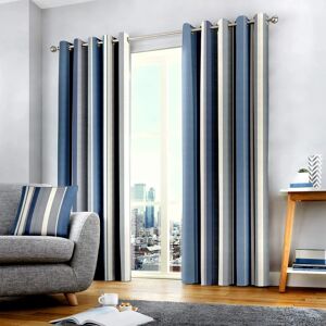 Fusion Whitworth Stripe Fully Lined Cotton Eyelet Curtains - Curtains Fusion Whitworth Stripe Fully Lined Cotton Eyelet Curtains - Curtains