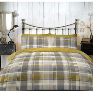 Dreams & Drapes Connolly Check Mustard - Duvet Cover Set Dreams & Drapes Connolly Check Mustard - Duvet Cover Set