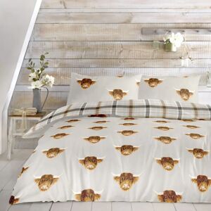 Fusion Highland Cow Mustard Duvet Cover Set - Duvet Cover Set Fusion Highland Cow Mustard Duvet Cover Set - Duvet Cover Set