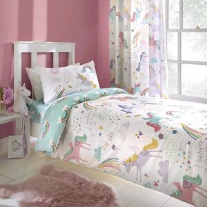 Bedlam Rainbow Unicorn Children's Duvet Cover Set - Duvet Cover Set Bedlam Rainbow Unicorn Children's Duvet Cover Set - Duvet Cover Set
