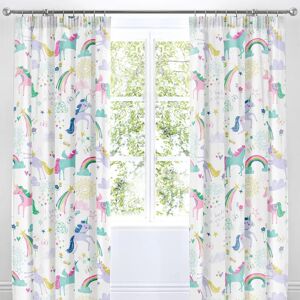 Bedlam Rainbow Unicorn Reversible Curtains - Curtains Bedlam Rainbow Unicorn Reversible Curtains - Curtains