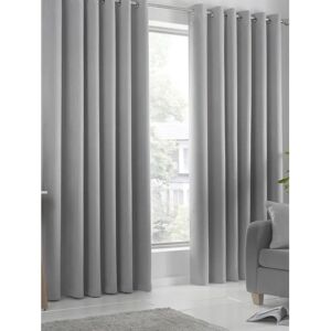 Fusion Strata Triple-Woven Silver Curtains - Curtain Fusion Strata Triple-Woven Silver Curtains - Curtain