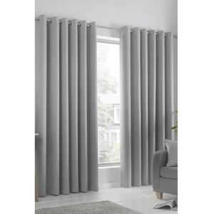 Fusion Strata Silver Triple-Woven Dimout Curtains - Curtains Fusion Strata Silver Triple-Woven Dimout Curtains - Curtains