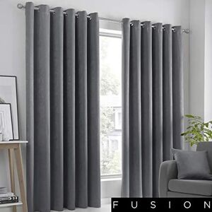 Fusion Strata Charcoal Curtains - Curtains Fusion Strata Charcoal Curtains - Curtains