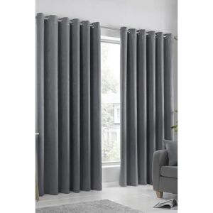 Fusion 'Strata' Charcoal Triple-Woven Curtain - Light-Reducing Fusion 'Strata' Charcoal Triple-Woven Curtain - Light-Reducing