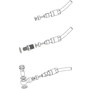 Kit Tubo Freno Tressato in Acciaio Inox Hope - Tipo 2 Kit Tubo Freno Tressato in Acciaio Inox Hope - Tipo 2