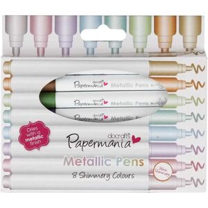 Papermania Metallic Pens - 8 Colors - Metallic Markers for Crafts Papermania Metallic Pens - 8 Colors - Metallic Markers for Crafts