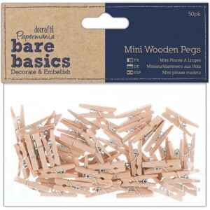 Pinces en Bois Mini Papermania - 50 pièces pour Photos & Décorations - Publicité Pinces en Bois Mini Papermania - 50 pièces pour Photos & Décorations - Publicité