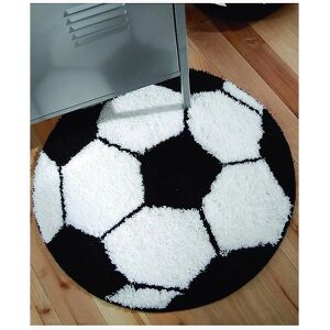 Catherine Lansfield Football Rug - Black and White - 65cm Catherine Lansfield Football Rug - Black and White - 65cm