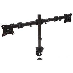 Soporte de Monitor de Doble Brazo - 19-27", Negro, Inclinación y Rotación Soporte de Monitor de Doble Brazo - 19-27", Negro, Inclinación y Rotación
