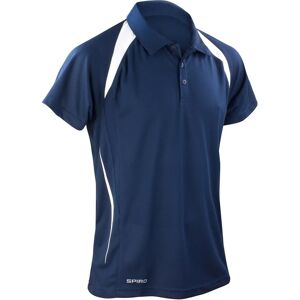 Spiro Performance Polo S177M Navy/White - Polo Shirt Spiro Performance Polo S177M Navy/White - Polo Shirt