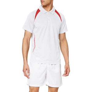 Spiro Hvid/Rød Team Spirit Polo S177M - Polo Shirt Spiro Hvid/Rød Team Spirit Polo S177M - Polo Shirt