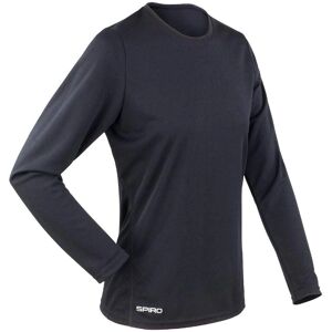 Spiro S254F T-Shirt à manches longues noir à séchage rapide - T-Shirt - Publicité Spiro S254F T-Shirt à manches longues noir à séchage rapide - T-Shirt - Publicité