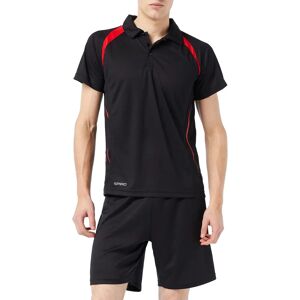 Spiro Sort/Rød Ydelse Polo - Skjorte Spiro Sort/Rød Ydelse Polo - Skjorte