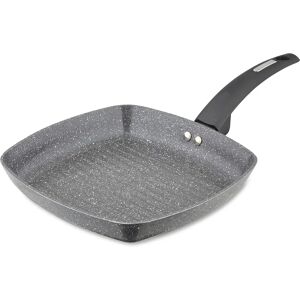 Tower Cerastone Forged Aluminium Grill Pan - Grey - 25cm - Non-Stick Ceramic Coating Tower Cerastone Forged Aluminium Grill Pan - Grey - 25cm - Non-Stick Ceramic Coating