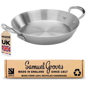 Samuel Groves Samuel Groves STP7136RH Classic 26cm Stainless Steel Triply Paella Pan Samuel Groves Samuel Groves STP7136RH Classic 26cm Stainless Steel Triply Paella Pan