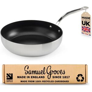 Samuel Groves - Classic 26cm Non-Stick Stainless Steel Chef's Pan - Chef's Pan Samuel Groves - Classic 26cm Non-Stick Stainless Steel Chef's Pan - Chef's Pan
