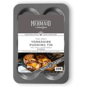 Samuel Groves Hard Anodised 6 Hole Yorkshire Pudding Tray - Bakeware Samuel Groves Hard Anodised 6 Hole Yorkshire Pudding Tray - Bakeware