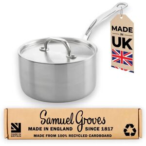 Samuel Groves Stainless Steel 20cm Non-Stick Saucepan - Oven Safe Samuel Groves Stainless Steel 20cm Non-Stick Saucepan - Oven Safe