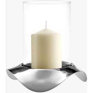 Robert Welch Drift Hurricane Lamp - Wave Base, Glass, Stainless Steel - Hurricane Lamp Robert Welch Drift Hurricane Lamp - Wave Base, Glass, Stainless Steel - Hurricane Lamp