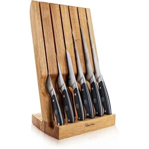 Robert Welch Oak Wood 7-Piece Knife Set - Kitchen Professional Robert Welch Oak Wood 7-Piece Knife Set - Kitchen Professional