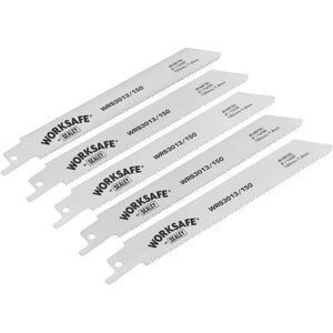 Safe WRS3013/150 Reciprocating Saw Blade - 150mm, 14tpi, Pack of 5 - Power Tool Accessory Safe WRS3013/150 Reciprocating Saw Blade - 150mm, 14tpi, Pack of 5 - Power Tool Accessory