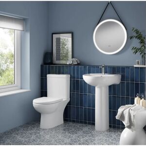 Nuie Lawton Compact White Modern Toilet - Close Coupled Nuie Lawton Compact White Modern Toilet - Close Coupled