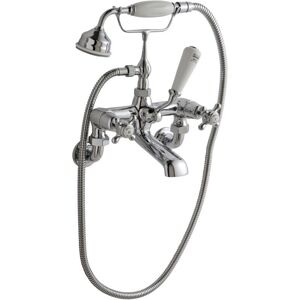 Hudson Reed Topaz Dome Wall Mounted Bath Shower Mixer Tap - Chrome Hudson Reed Topaz Dome Wall Mounted Bath Shower Mixer Tap - Chrome